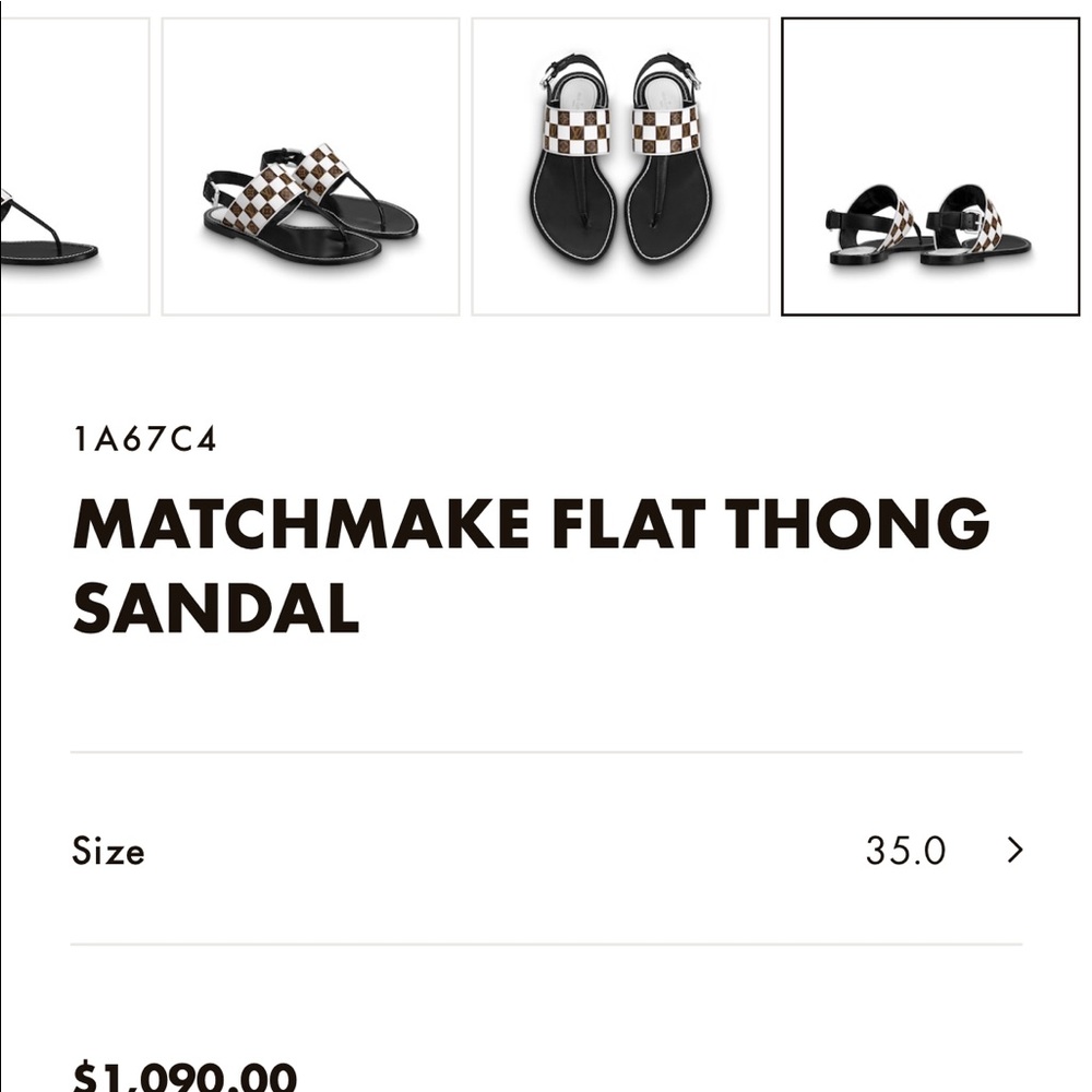 ‼️SOLD‼️ Louis Vuitton matchmake sandal - Picture 3 of 8